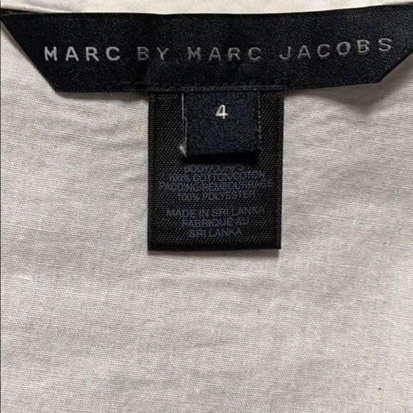 Marc Jacobs White Cotton Bib Front Top Size 4 - Picture 7 of 10